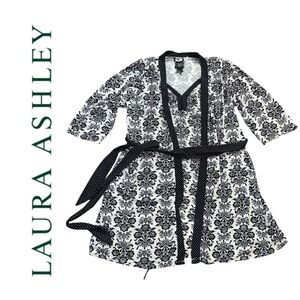 Laura Ashley Black and White 2pc. Pyjama set